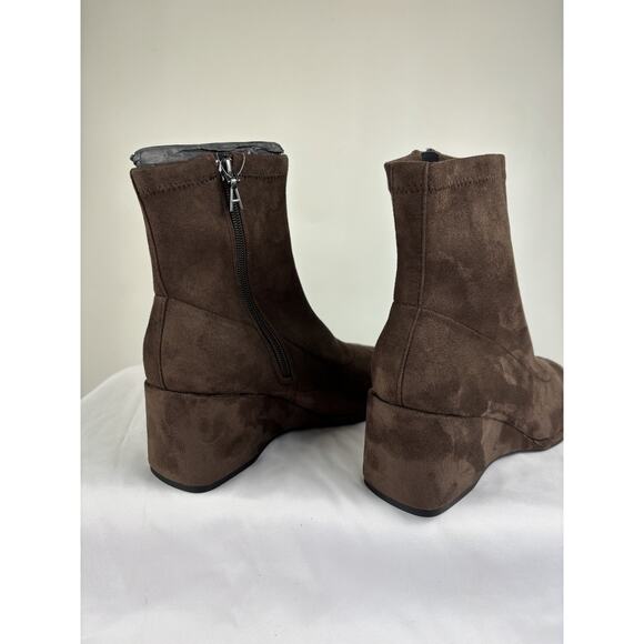 New Aerosoles Women's Anouk Mid Calf Boot Brown Faux Suede Size 7.5 - Picture 3 of 13